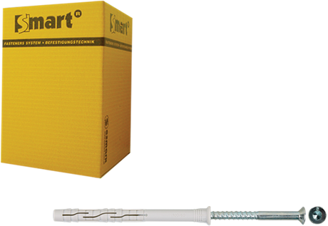 Pgb-europe smart | raamplug +schroef vzk tx ø 8x100 nzn | 100 st - sm0rptn010801003