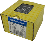 Pgb-europe pgb-fasteners universele spaanplaatschroef vk-t voldraad verzonken kop ø4,0x45 zn tx20 | 200 st | pgwvtv001004000453