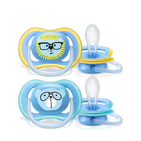 Philips fopspeen avent ultra air blauw 2 stuks