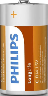 Philips longlife engelse staaf r14 bl.a2 3111010