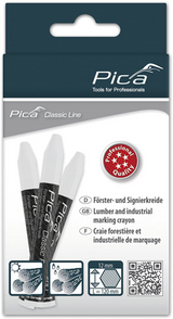 Pica 590 52 markeerkrijt pro | 12x120mm | wit | 12 stuks - pi59052