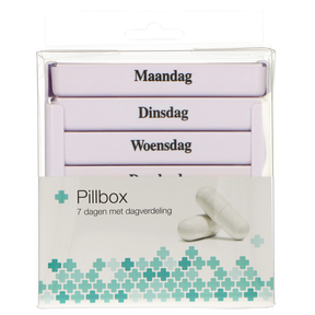 Jvdl pillendoos week 4 vakken per dag wit