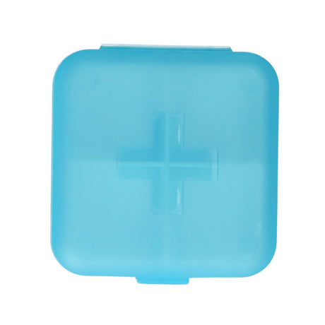 Jvdl pillendoos plus 4 vakken blauw