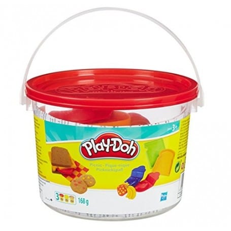Otto simon play-doh dough emmertje met 3 potjes klei en picknick vormen