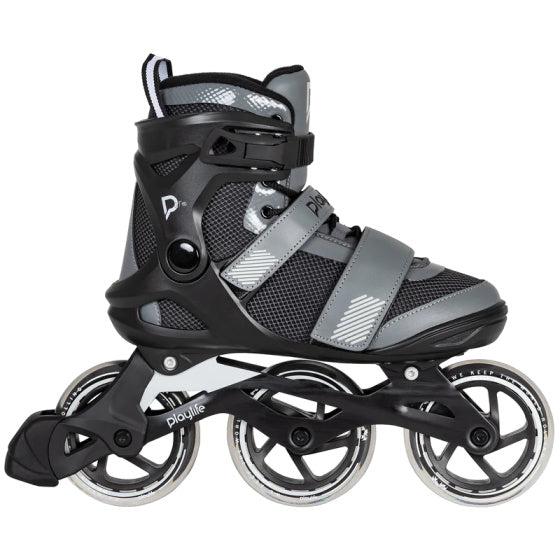Playlife gt 110 fitness inlineskates zwart grijs maat 41