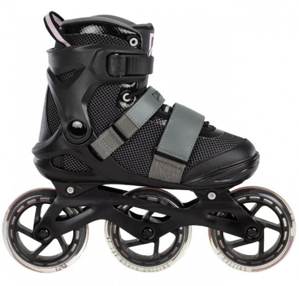 Playlife fitness gt 110 inline skates 80a zwart roze maat 41