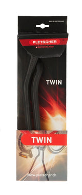Pletscher esge standaard 2-been twin 28“ l290mm, zwart