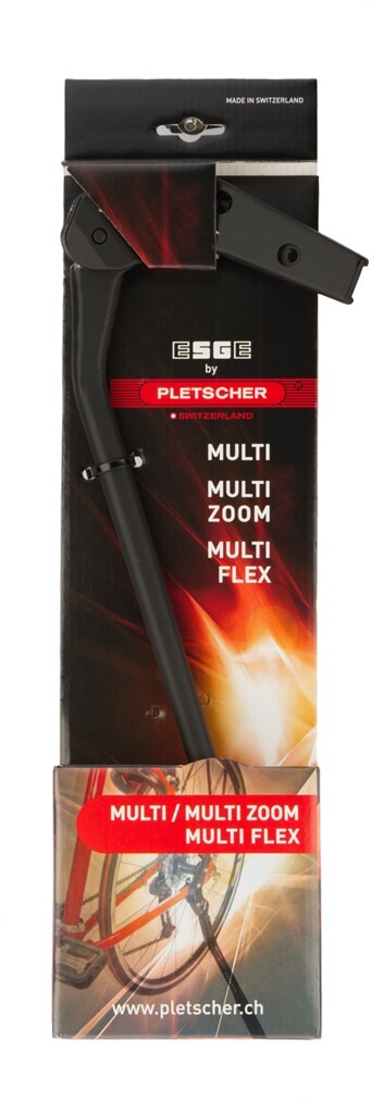 Pletscher Standaard Achtervork Aluminium 28 Inch Zwart