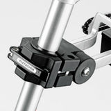 Pletscher zadelpendrager orion met opbergbox qr alu zilver