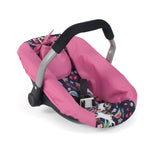 Bayer chic poppenautozitje (eenhoorn donkerblauw roze)