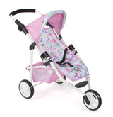 Bayer chic poppenbuggy jogging lola (bloemen wit roze)
