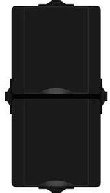 Enzo proaqa kopp swd opbouw stopcontact ra dubbel verticaal - 4628410