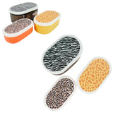 Lunchbox kids ovaal 3 assorti set van 3 | 10 stuks