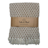 Take a plaid 56 gerecycled katoen beige 130 x 180 cm | 12 stuks