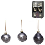 Xmas by mooss xmas by moos kerstballen grijs 6 cm 6 stuks | 30 stuks