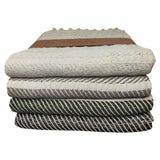 Take a plaid 55 gerecycled katoen zwart 130 x 180 cm | 16 stuks