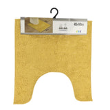 Wc mat mosterdgeel polyester 45 x 50 cm | 6 stuks