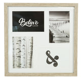 Fotolijst 4 fotos met passe partout bruin 10 x 15 cm | 6 stuks