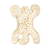 Kikkerland decoratie schaal luipaard wit 13 cm | 16 stuks
