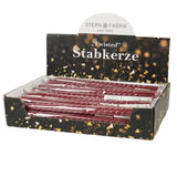 Stern fabrik dinerkaars twist bordeaux 2,2 x 25 cm | 36 stuks