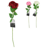 Kunstbloem roos 52 cm 3 assorti | 48 stuks