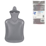 Relaxdays warmwater kruik grijs 1 l | 12 stuks