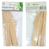 Bamboe messen 16.5 cm 12 stuks | 24 stuks