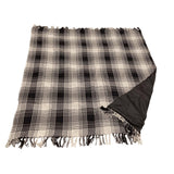 Take a plaid polyback picknickplaid zwart wit 160 x 160 cm | 10 stuks
