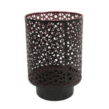 Casablanca windlicht zwart paars 20 cm | 4 stuks