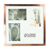 Fotolijst 4 fotos met passe partout koperkleurig 10 x 15 cm | 6 stuks