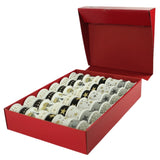 Horn cadeaulint zwart wit goudkleurig display 48 stuks | 2 stuks