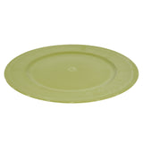 Hbx decoratie bord groen 33 cm | 12 stuks