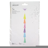 Amscan ballonslinger franje regenboogkleuren 70 cm | 10 stuks