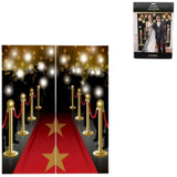 Amscan wanddecoratie hollywood scene 165 cm 2-delig | 24 stuks