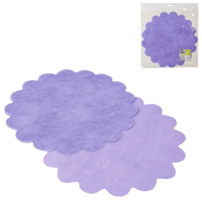 Placemat papier paars 35 cm 10 stuks | 24 stuks