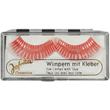 Jofrika cosmetics kunstwimpers oranje zilver 9,5 cm b-keus | 60 stuks