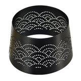Spaas (r) kapje voor kaarsen lace zwart 8,5 cm | 36 stuks