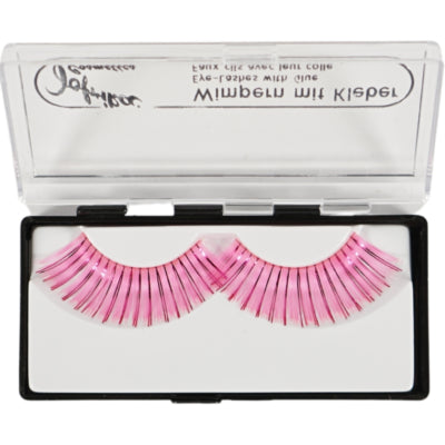Jofrika cosmetics kunstwimpers roze glitter 9,5 cm b-keus ve500 | 50 stuks