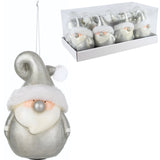J-line kersthanger kerstman led op batterij 17 cm | 16 stuks