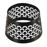 Spaas (r) kapje voor kaarsen fish eye zwart 8,5 cm | 36 stuks