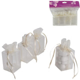 Geschenkverpakking wit 8.5 cm set van 4 | 24 stuks