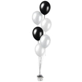 Amscan ballongewicht cadeau zilverkleurig 8 cm | 24 stuks