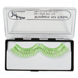 Jofrika cosmetics kunstwimpers groen zilver 9,5 cm b-keus | 60 stuks