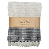 Take a plaid 12 gerecycled katoen zwart 130 x 180 cm | 12 stuks