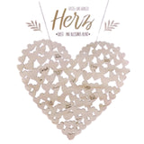 Gastenboek hart 47 cm | 24 stuks