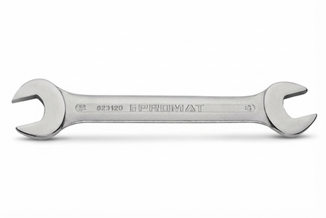 Promat tecwerk dubbele steeksleutel | 10 x 13 mm | lengte 172 mm | verchroomd - 4000823106
