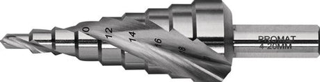 Promat tecwerk getrapte boor | boorbereik 4-20 mm | hss spiraalgegroefd | snedeaantal 2 tredenaantal 9 - 4000862082