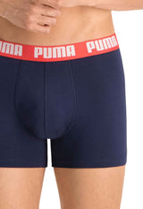 Puma Basic Boxershort Heren (Pack of 2) Grijs Blauw maat S
