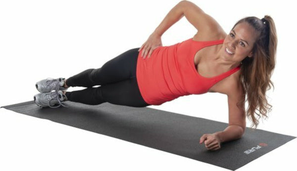 Pure2improve Yogamat 172 x 61 cm zwart