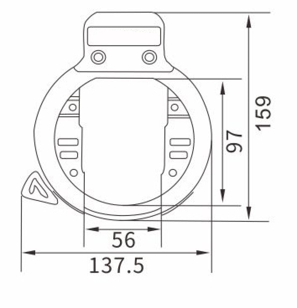 Python pythonslot ringslot zwaar, zwart